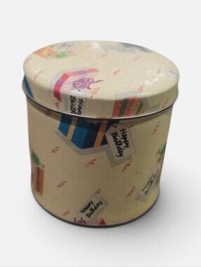 Vintage Bristol Ware  Happy Birthday Tin